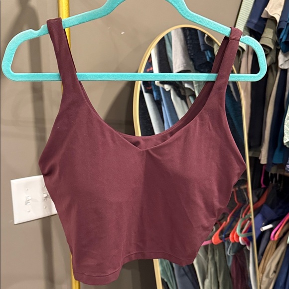 Lululemon Align Burgundy Bra Top NWOT Size 14 - Picture 1 of 4